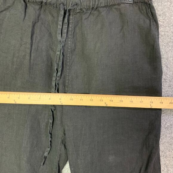 NATION LTD Los Angeles 100%‎ Linen Pants Black  Waist Wide Leg Women’s XS - Picture 5 of 11